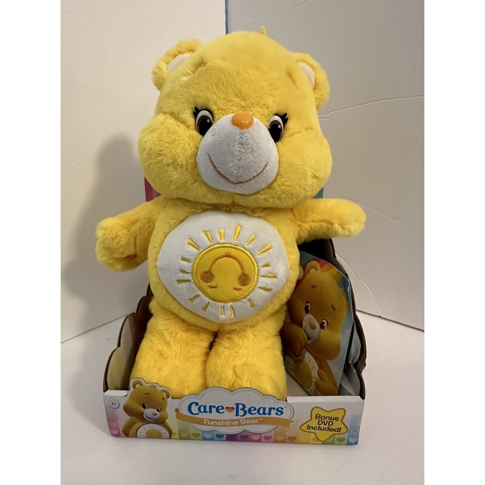 Rare "Maverick" 2015 Care Bear Funshine New In Box With DVD. Factory Error.